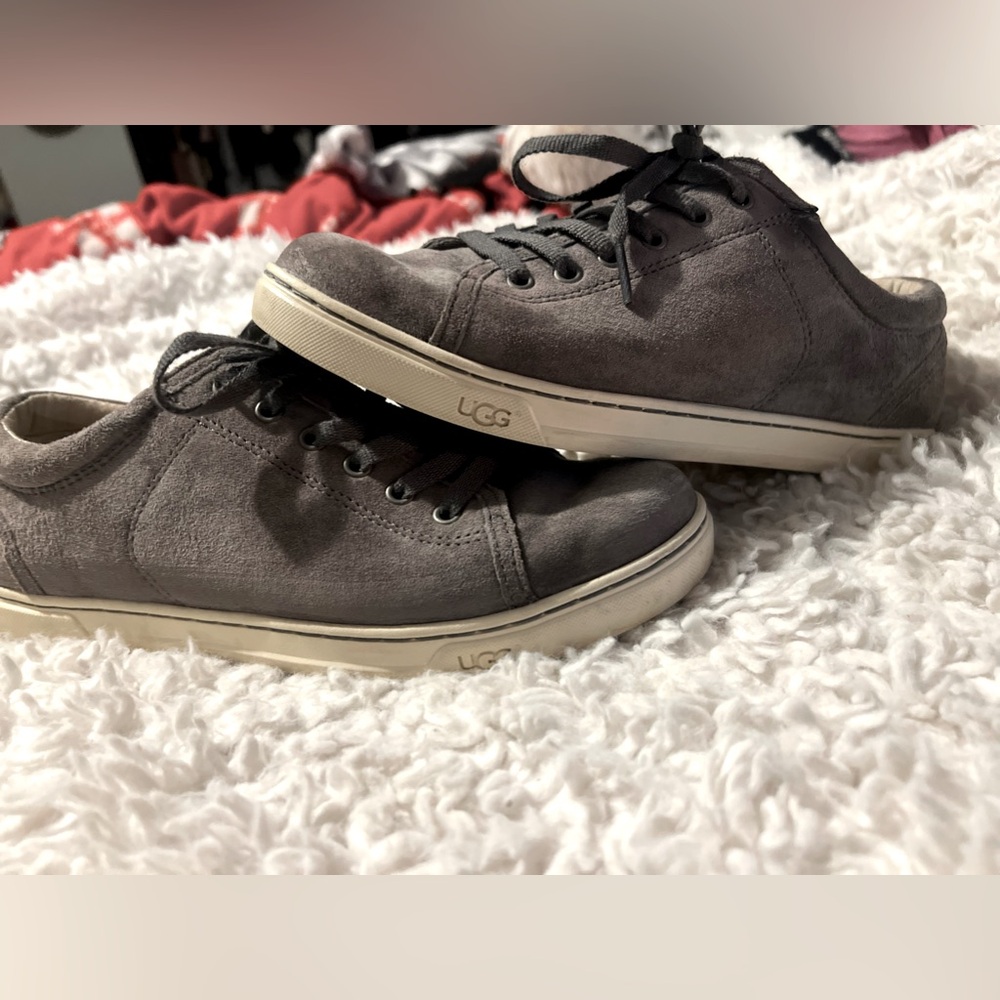 UGG Australia Tomi Gray Suede Sneaker